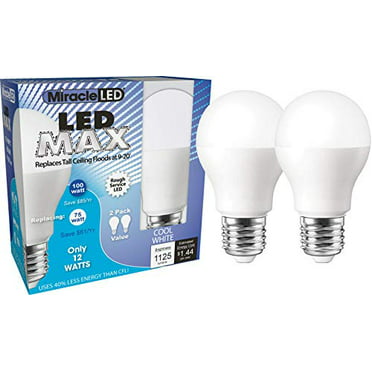 750-Lumen R30 Floodlight Bulb with Medium Base GE Lighting 65388 Energy Smart LED 12-Watt 60-watt replacement 1-Pack 